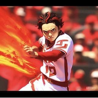 メジャーの大谷翔平選手でイラスト描いてみた